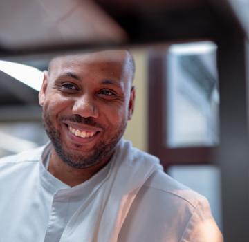 Chef Grégory Vingadassalon at Chaud Show event