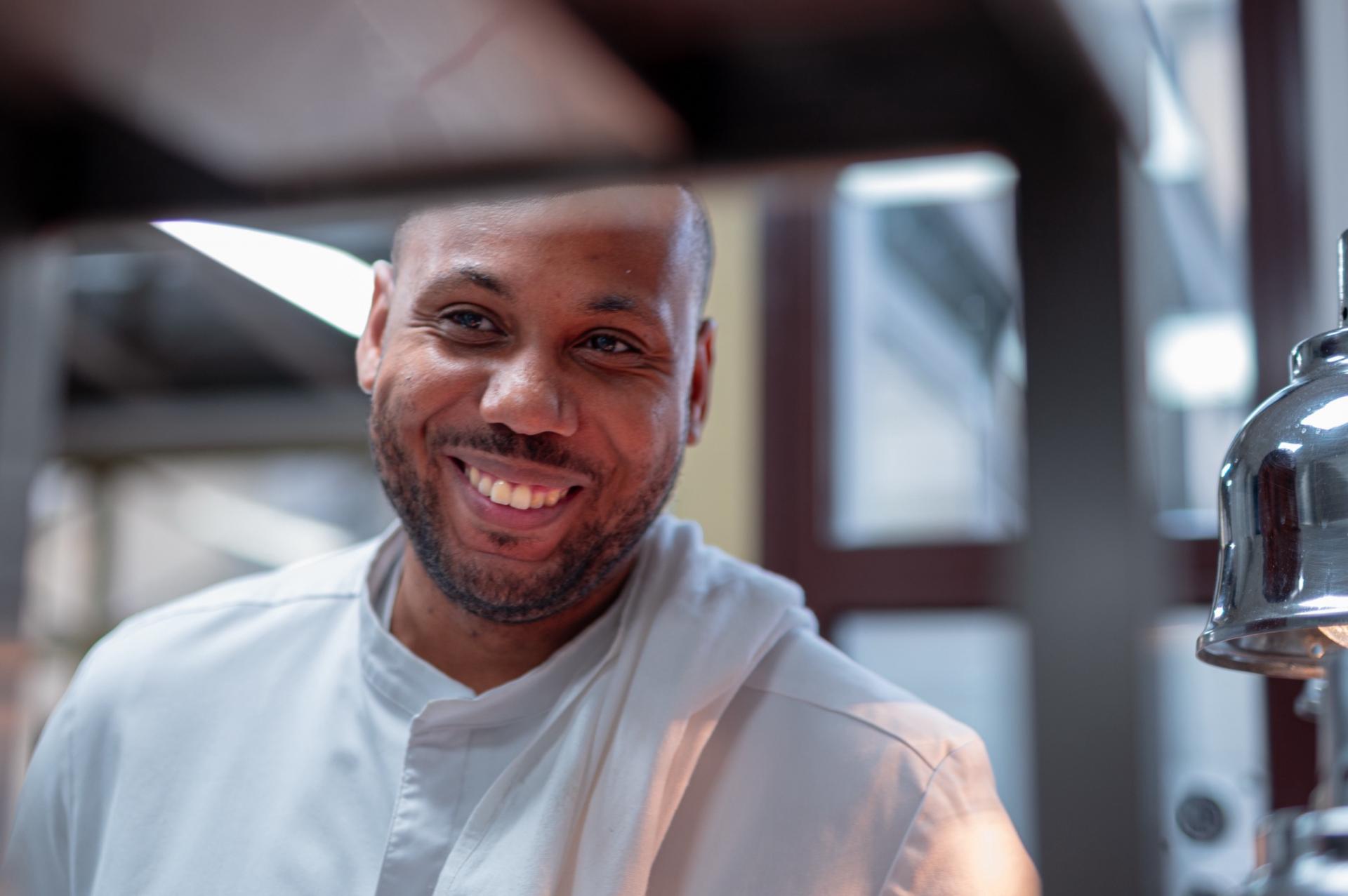 Le chef Grégory Vingadassalon à l'événement Chaud Show